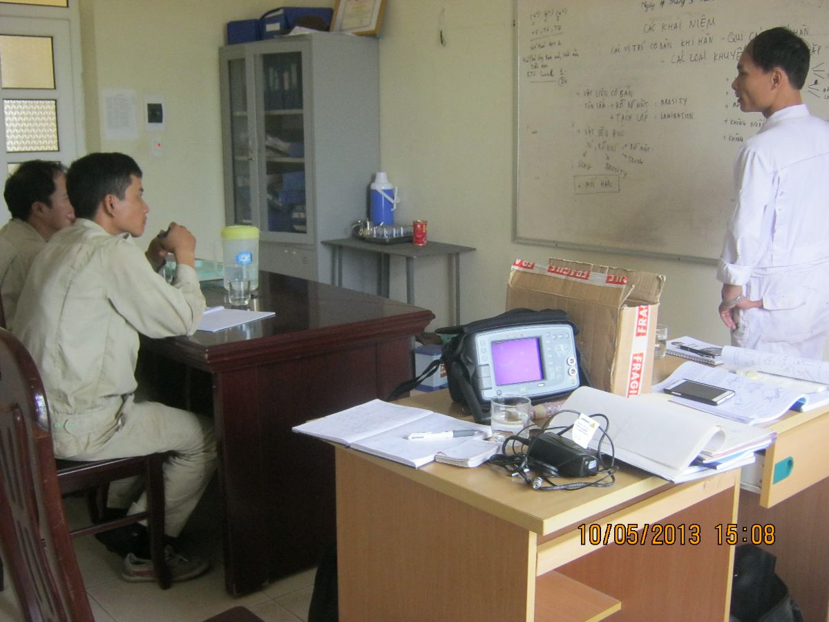 Công Ty ASTA giảng dạy UT tại nhà máy đóng tàu Thịnh Long Công Ty ASTA giảng dạy UT tại nhà máy đóng tàu Thịnh Long